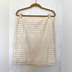 MSSP Cream Skirt Size 10 Great used condition